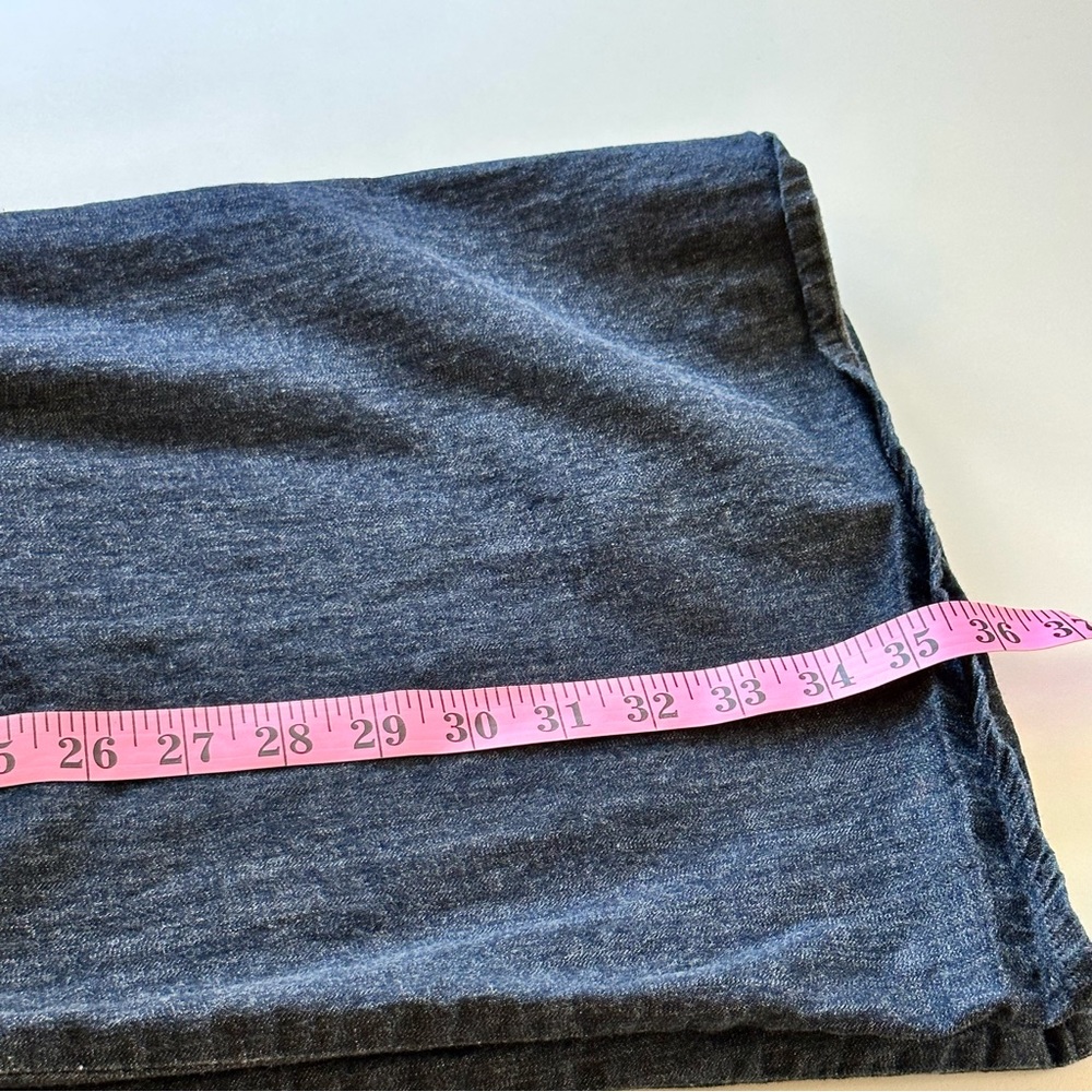 Calvin Klein Tank Denim Dress Dark Wash Elastic Bodice Large - Picture 16 of 16